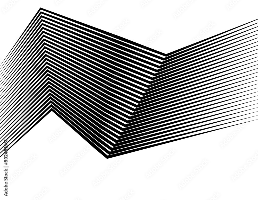 Poster white black color. linear background. design elements. poligonal lines. protective layer for banknot