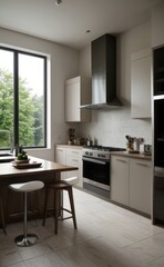 modern kitchen interior