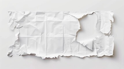 An image depicting a white paper with a message, apparently torn twice for emphasis and placed over a transparent background