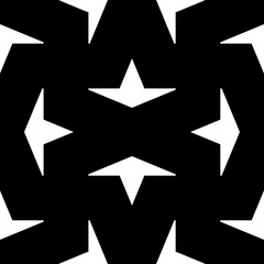 Geometric ornament. Polygons backdrop. Figures wallpaper. Shapes background. Mosaic motif. Digital paper, textile print, web designing, abstract. Seamless surface pattern design. Vector artwork.