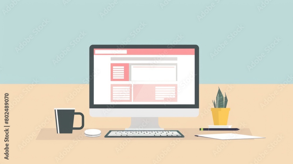 Poster create your website in minutes with clean browser template design