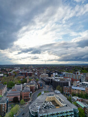 Obraz premium Aerial View of Central Nottingham City of England UK. April 26th, 2024