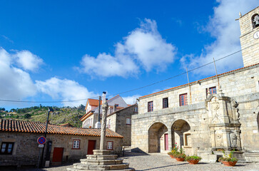 square of the medieval village of Castelo Novo, Portugal