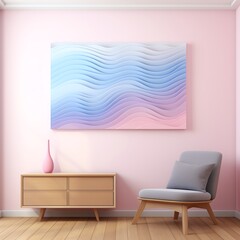 Create a pastel color palette with pink, blue, and purple  Design in abstract wallart crafted as gentle background ideal for peaceful and restful visual