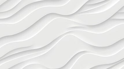 Elegant white wavy texture forming a seamless abstract background design. 