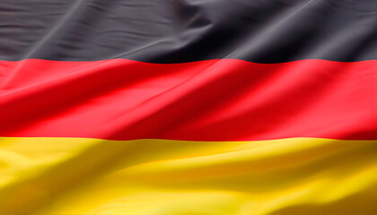 Fototapeta premium Flag of Germany with folds