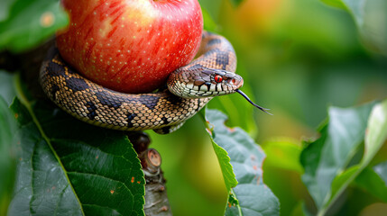 visualization of the original sin, created with generative AI technology