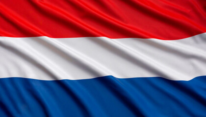 Netherlands flag with folds