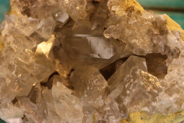 Natural crystal seen up close.