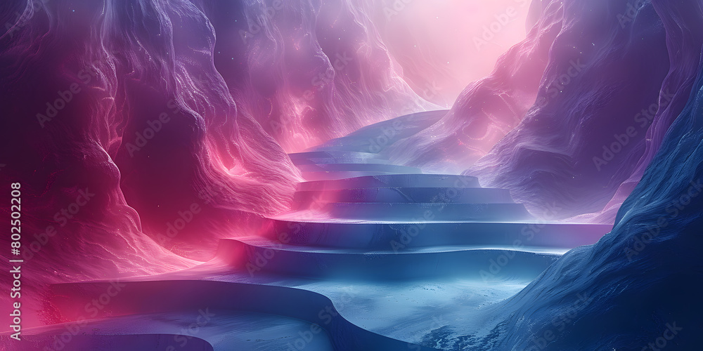 Aufkleber infinity of the future: a journey through empty space