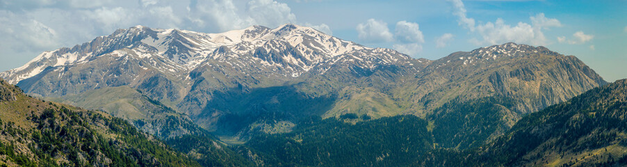 Antalya Toros Mountains, view of the Snowy Mountains in Turkey