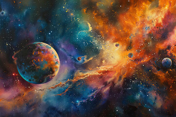 Stellar Nexus Murini Celestial Space Art