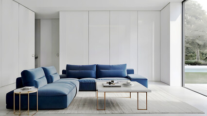 Modern Living Room Interior Design, ai generated