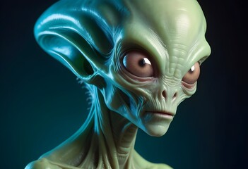 Alien fictional portrait.