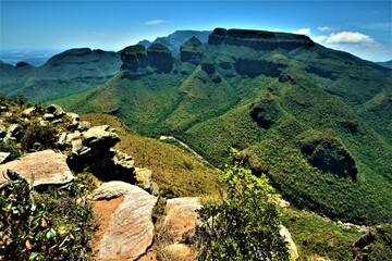 Blyde River Canyon with the rock formation known as 