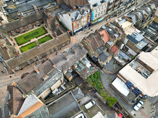 Most Beautiful Aerial View of Central West Croydon London City of England United Kingdom. April...