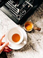 Espresso Latte Art Process 