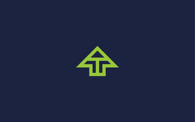 letter t with arrow logo icon design vector design template inspiration