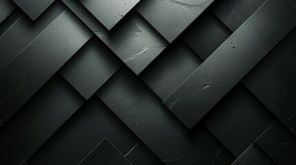 Dark grey abstract geometric background with dark triangular shapes and a textured surface. Modern minimal wallpaper design