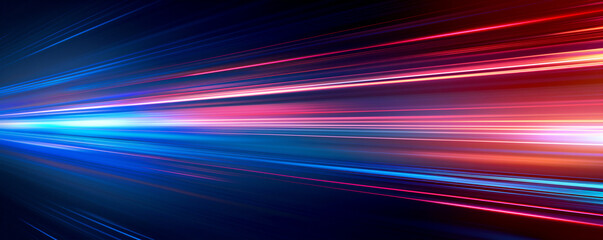 Abstract motion light speed banner