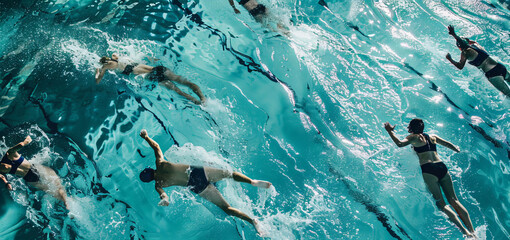 Hydrodynamic Harmony: The Synchronized Dance of Swimmers