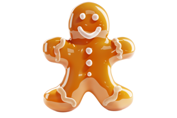 a gingerbread man shaped like a man