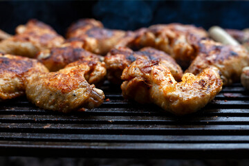 grilled chicken on the grill