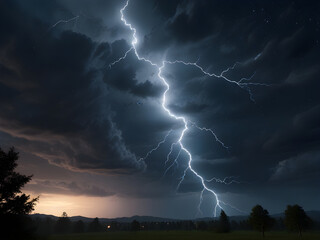 lightning in the storm