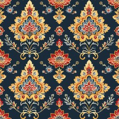 Simple Seamless Thai Silk and Intricate Patterns

