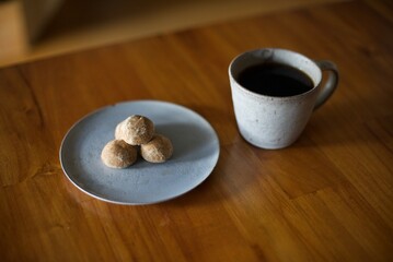 コーヒーとおやつのクッキー