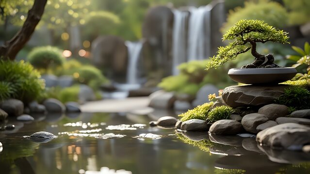 Bonsai Tree Zen Garden