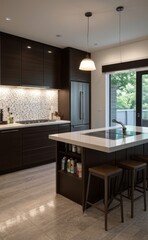 modern kitchen interior