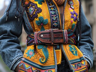 Street fashion accessories, close-up on the details that define urban style, personal expression