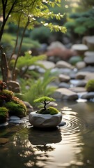 Bonsai Zen Garden (Portrait)
