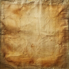 Old Grunge Paper Background with Grid Pattern and Wrinkled Texture. Generated by AI
