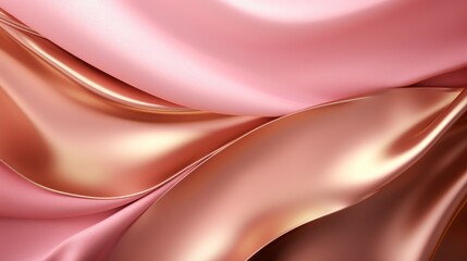 Luxury golden line background pink shades in 3d abstract style. Illustration from vector about modern template deluxe design.