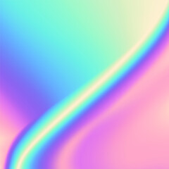 Vibrant gradient holographic background. Fluid gradient background vector. Cute and minimal style posters with colorful, vibrant organic shapes and liquid color. Modern wallpaper design for social