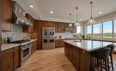 modern kitchen interior