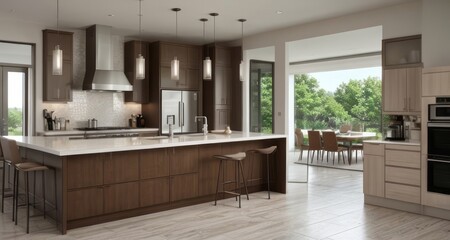 modern kitchen interior