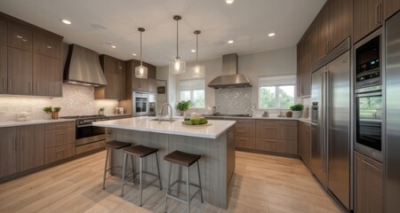 Fototapeta premium modern kitchen interior