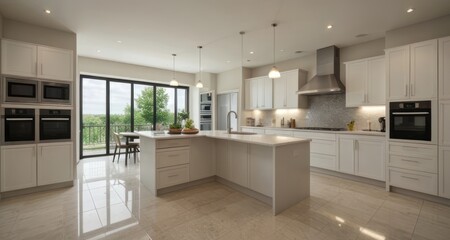modern kitchen interior