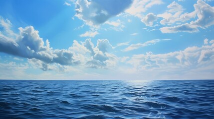 seascape with a wide horizon