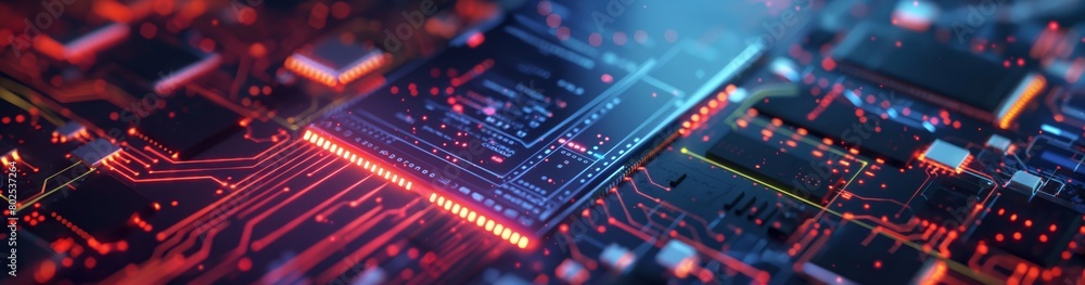 Aufkleber This GPU processor is a key component for a variety of tasks, from data processing to running applications. Wide banner.