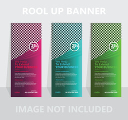 Creative Roll Up design template.
