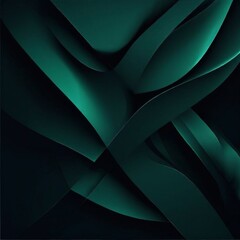 Modern dark green background with abstract shapes dynamic AI