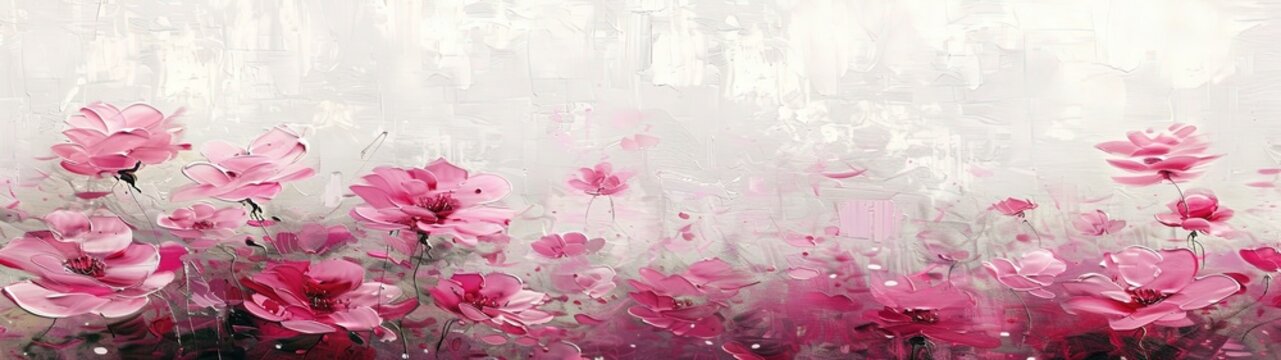 Soft pink floral abstract background