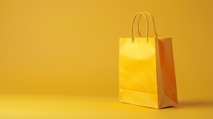 yellow paper bag on a melon backgroundwn paper bag on a melon background