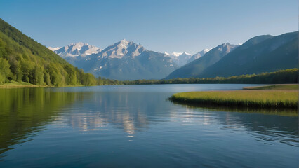 lake in the mountains