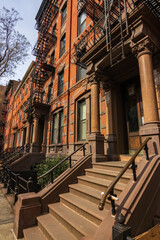 Typical vintage building in West Village in New York City (USA)