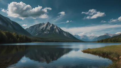 lake in the mountains